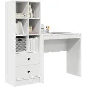 vidaXL Bureau Wit 125,5 x 40 x 127 cm 2 st
