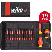 Wiha 2831 T18 SlimVario Schroevendraaierset In Etui - 18 Delig - PH/PZ/Sleuf/Torx/Hex