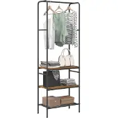 vidaXL Kledingrek Oud hout 60 x 30 x 171 cm Bewerkt hout