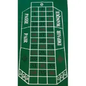 HOT Games Roulette-kleed 180x90cm.groen vilt bedr..