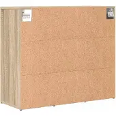 vidaXL Schoenenkast 77,5 x 30 x 67 cm Bewerkt hout Sonoma Eik