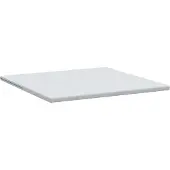 vidaXL Matras Topper 200 x 200 cm dik Jacquard stof Wit