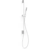 Tres Glijstangset 76 cm met Waterinlaat Handdouche Rond Mat Wit