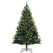 vidaXL Kunstmatige Scharnierende Kerstboom 300 LEDs Groen 240 cm
