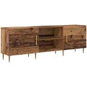 Syfax TV-kast Oud hout 150 x 30 x 50 cm Bewerkt hout