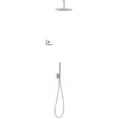 Tres electronische inbouw doucheset met regendouche chroom 09286567