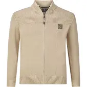 Jan Vanderstorm BJORNSTAD cardigan gebreid Plus Size beige male | Maat: L