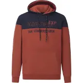 Jan Vanderstorm Sweatshirt ' Jerres ' navy / donkerrood