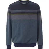 Babista Regular Fit Sweatshirt ronde halsdonkerblauw, Gestreept
