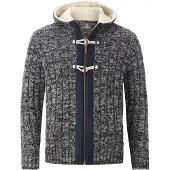Jan Vanderstorm Comfort Fit Vest donkerblauw, Motief