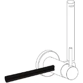 Tres Handdoekhouder t.b.v. bidetmengkraan Study Exclusive Mat Zwart