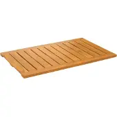 vidaXL Badmat Effen Bruin 80 x 50 cm Massief Acacia Hout