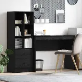 Prolenta Maison Exclusive - Tafel met lade, 2 stuks, zwart eikenhout