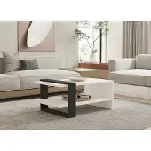 Skye Decor Salontafel 2 niveaus Antraciet Wit