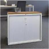Schaffenburg Topblad voor roldeurkast 120cmx45cm, havanna