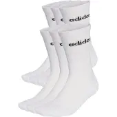 Adidas Sportsokken 'Linear Crew Cushioned 6 Pair Pack' zwart / wit