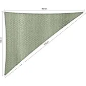 Shadow Comfort driehoek 3x4x5m Moonstone Green