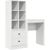 vidaXL Bureau Wit 105,5 x 34 x 127 cm 2 st