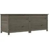 vidaXL Kussenbox 150x50x56 cm massief vurenhout antracietkleurig