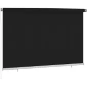 vidaXL Buitenrolgordijn, 225 (breedte) x 140 (hoogte) cm, zwart