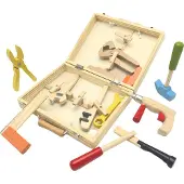 Playwood Houten gereedschapskist 12-delig
