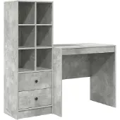 Syfax Bureau Beton Grijs 125,5 x 50 x 127 cm 2 st
