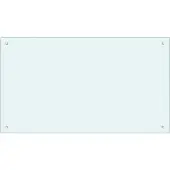 vidaXL Keukenachterwand 2 st Wit 100 x 60 cm gehard glas