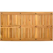 vidaXL Badmat Naturel 100 x 55 cm Massief Acacia Hout
