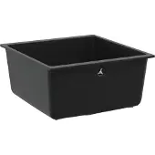 vidaXL Wasbak 80% Kwarts en 20% Hars 430 x 460 mm Zwart