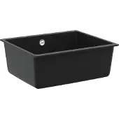 vidaXL Wasbak 80% Kwarts en 20% Hars 530 x 460 mm Zwart