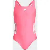 Adidas - Kid's 3 Stripes Bold Swimsuit - Badpak 170, roze