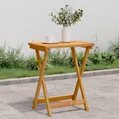Prolenta Maison Exclusive - Opklapbare tuintafel, 50x36x60 cm, massief acaciahout