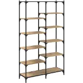 vidaXL Boekenplank 9-laags 100 x 32 x 170 cm Bewerkt hout