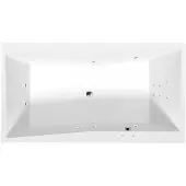 Polysan Quest Whirlpoolbad, 180x100x49cm, Attraction Hydro, chroom