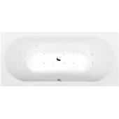 Polysan Viva B whirlpoolbad, 185x80x47cm, Active Hydro-Air, chroom