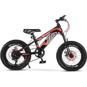 Velo Urban 18 Inch Kinder Mountainbike – 7-speed Shimano – Schijfremmen – Rood & Zwart