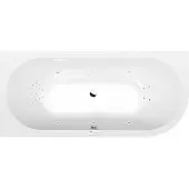 Polysan Viva Whirlpoolbad links, 185x80x47cm, Highline Hydro, chroom