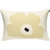 Marimekko Unikko kussenhoes 40x60 cm Wit, lichtbruin