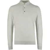 Profuomo groen poloshirt normale fit gemeleerd