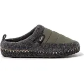 Nuvola Nuvola. Huisschoenen 'Zueco New Wool' donkergroen