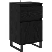 vidaXL Dressoir Zwart eiken Bewerkt hout