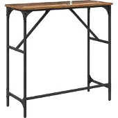 vidaXL Wandtafel Oudhout 75 x 32 x 75 cm Bewerkt hout