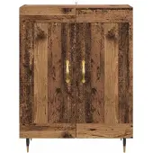 vidaXL Dressoir Oudhout 69,5 x 34 x 90 cm Bewerkt hout