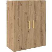 vidaXL Wandkast 2 st Artisan Eiken 69,5 x 34 x 90 cm Bewerkt hout