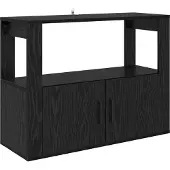 vidaXL Dressoir Zwart eiken 80 x 30 x 60 cm Bewerkt hout