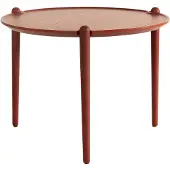Design House Stockholm Aria Tafel H46 x Ø60 Cm Rood - Eetkamersets Gegalvaniseerd Staal Red - 2714-4000