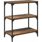 vidaXL Boekenkast Oud hout 40 x 33 x 70.5 cm Geengineerd Hout en IJzer