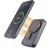 Golden Sound Powerbank met zonnepaneel - Geschikt voor Magsafe systeem - Solar Powerbank - Zonneenergie powerbank - Noodpakket - 10.000 mAh - Magnetische powerbank - Draadloos opladen
