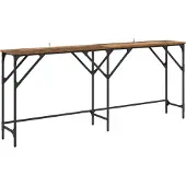 vidaXL Wandtafel Oud Hout 180 x 30 x 75 cm Bewerkt hout