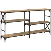 vidaXL Wandtafel Artisan Eiken 150 x 29 x 76,5 cm Bewerkt hout